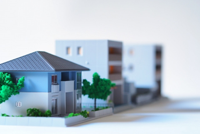 模型の家とマンション